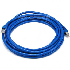 Monoprice 14FT 24AWG Cat6A 500MHz STP Ethernet Bare Copper Network Cable - Blue - 14 ft Category 6a Network Cable for Network Device - First End: 1 x RJ-45 Male Network - Second End: 1 x RJ-45 Male Network - Shielding - Blue 5903