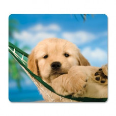 Fellowes Recycled Optical Mouse Pad - Puppy - 8" x 9" x 0.1" Dimension - Multicolor - Rubber Base - Skid Proof - TAA Compliance 5913901