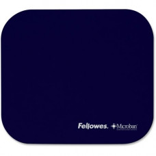 Fellowes Microban&reg; Mouse Pad - Blue - 8" x 9" x 0.1" Dimension - Blue - Rubber Base, Polyester Surface - Wear Resistant, Tear Resistant, Skid Proof - TAA Compliance 5933801