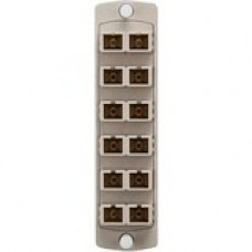 Leviton Opt-X SDX Network Patch Panel - 12 Port(s) - 12 x Duplex - Beige - Rack-mountable 5F100-154-2IC