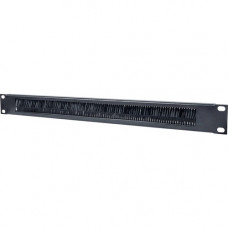 Intellinet Network Solutions 19 Inch Cable Entry Panel with Brush Insert, 1U, Black - Horizontal Installation 712767