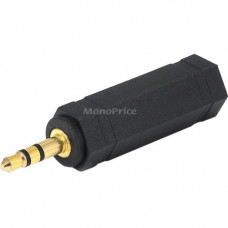 Monoprice 3.5mm Stereo Plug to 6.35mm (1/4 Inch) Stereo Jack Adaptor - Gold Plated - 1 x Mini-phone Male Stereo Audio - 1 x 6.35mm Female Stereo Audio - Gold Connector 7135