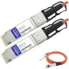 AddOn 720208-B21 Compatible TAA Compliant 40GBase-AOC QSFP+ to QSFP+ Direct Attach Cable (850nm, MMF, 10m) - 100% compatible and guaranteed to work - TAA Compliance 720208-B21-AO