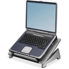 Fellowes Office Suites&trade; Laptop Riser - Up to 17" Screen Support - 10 lb Load Capacity - 6.5" Height x 15.1" Width x 10.5" Depth - Desktop - High Performance Steel (HPS) - Black, Silver 8032001