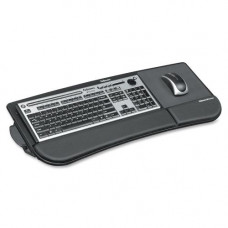 Fellowes Tilt &#39;&#39;n Slide&trade; Keyboard Manager - 3.4" Height x 11.5" Width x 29.3" Depth - Black 8060101