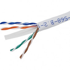 Monoprice Cat.6 UTP Network Cable - 1000 ft Category 6 Network Cable for Network Device - First End: 1 x Bare Wire - Second End: 1 x Bare Wire - White 8108