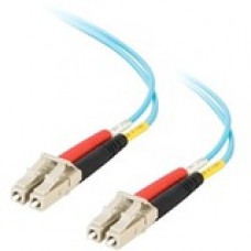 C2g Quiktron Value Series - Patch cable - LC multi-mode (M) to LC multi-mode (M) - 3 m - fiber optic - duplex - 50 / 125 micron - riser - aqua - TAA Compliance 852-LL2-009