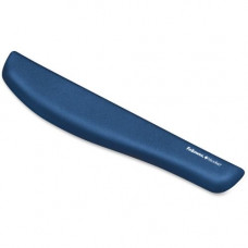 Fellowes PlushTouch&trade; Keyboard Wrist Rest with Microban&reg; - Blue - 1" x 18.1" x 3.2" Dimension - Blue - Foam - Wear Resistant, Tear Resistant, Skid Proof 9287401