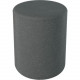 MooreCo Economy Pouf Stool / Ottoman - Small - Plywood, Hardwood12" x 12" x 16.5" - Fabric Neutral Gray Seat 930-001