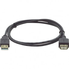 Kramer USB 2.0 Type A to Type A Extension Cable - 3&#39;&#39; - 3 ft USB Data Transfer Cable for Printer, Scanner, Camera, Keyboard, Mouse - First End: 1 x Type A Male USB - Second End: 1 x Type A Female USB - 60 MB/s - Extension Cable 96-02121003