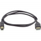 Kramer USB 2.0 A (M) to B (M) Cable - 6 ft USB Data Transfer Cable for Scanner, Printer, Computer - First End: 1 x Type A Male USB - Second End: 1 x Type B Male USB - 60 MB/s - Shielding - Nickel Plated Connector - Gray 96-0215006