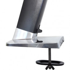 Ergotron Grommet Mount for Workstation - Polished Aluminum, Black - Steel - Polished Aluminum, Black 97-692