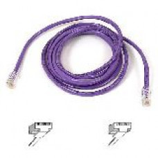 Belkin Cat5e Patch Cable - RJ-45 Male - RJ-45 Male - 3ft - Purple - TAA Compliance A3L791-03-PUR