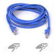 Belkin Cat5e Patch Cable - RJ-45 Male Network - RJ-45 Male Network - 8ft - Blue A3L791-08-BLU