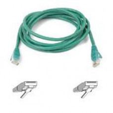 Belkin Cat5e Patch Cable - RJ-45 Male Network - RJ-45 Male Network - 7ft - Green A3L791-07-GRN