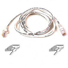 Belkin Cat5e Patch Cable - RJ-45 Male Network - RJ-45 Male Network - 7ft - White A3L791-07-WHT