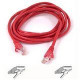 Belkin Cat5e Patch Cable - RJ-45 Male Network - RJ-45 Male Network - 5ft - Red A3L791-05-RED-S
