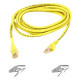 Belkin Cat5e Cable - RJ-45 Male - RJ-45 Male - 15ft - Yellow - TAA Compliance A3L791-15-YLW