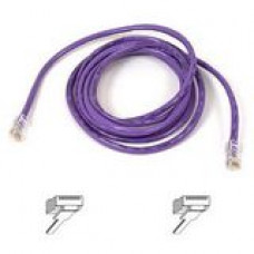 Belkin Cat5e Patch Cable - RJ-45 Male Network - RJ-45 Male Network - 25ft - Purple A3L791-25-PUR-S