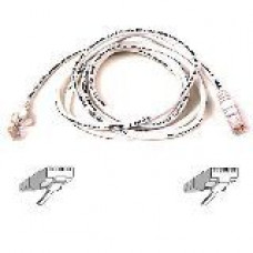 Belkin Cat5e Patch Cable - RJ-45 Male - RJ-45 Male - 50ft - White - TAA Compliance A3L791-50-WHT-S