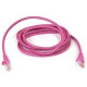 Belkin Cat. 6 UTP Patch Cable - RJ-45 Male - RJ-45 Male - 6ft - Pink A3L980-06-PNK-S