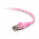 Belkin Cat.6 UTP Patch Cable - RJ-45 Male - RJ-45 Male - 7ft - Pink - TAA Compliance A3L980-07-PNK-S