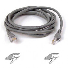 Belkin Cat6 Patch Cable - RJ-45 Male Network - RJ-45 Male Network - 10ft - Gray - TAA Compliance A3L980-10-S