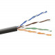 Belkin Cat.5e Horizontal UTP Bulk Cable (Bare wire) - 1000ft - Black A7L504-1000BK-P