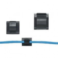 Panduit Wire Clips - Adhesive Backed - Black - 1000 Pack - Nylon 6.6 - TAA Compliance ACC38-AV-M300
