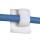 PANDUIT Adhesive Backed Cord Clip - Natural - 100 Pack - TAA Compliance ACC38-AT-C