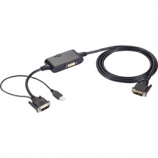 Black Box DVI-D Splitter Cable - USB Power - DVI-D/USB Video Cable for Monitor, Projector, PC, Video Device - First End: 1 x DVI-D Male Digital Video, First End: 1 x Male Powered USB - Second End: 2 x DVI-D Female Digital Video - Splitter Cable - Supports