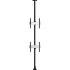 Atdec ceiling to floor Fixed 1 x 2 - 2 Display(s) Supported65" Screen Support - 220 lb Load Capacity ADBS-1X2-4FCF