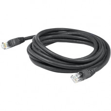 AddOn 100ft RJ-45 (Male) to RJ-45 (Male) Black Cat6 UTP PVC Copper Patch Cable - 100 ft Category 6 Network Cable for Network Device - First End: 1 x RJ-45 Male Network - Second End: 1 x RJ-45 Male Network - Patch Cable - 24 AWG - Black - 1 ADD-100FCAT6-BK