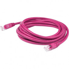 AddOn 100ft RJ-45 (Male) to RJ-45 (Male) Straight Pink Cat6 UTP PVC Copper Patch Cable - 100 ft Category 6 Network Cable for Network Device - First End: 1 x RJ-45 Male Network - Second End: 1 x RJ-45 Male Network - Patch Cable - 24 AWG - Pink - 1 ADD-100F