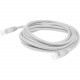 AddOn Cat.6 UTP Patch Network Cable - 18 ft Category 6 Network Cable for Network Device - First End: 1 x RJ-45 Male Network - Second End: 1 x RJ-45 Male Network - Patch Cable - Plenum - White - 1 ADD-18FCAT6P-WE
