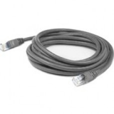 AddOn 14ft RJ-45 (Male) to RJ-45 (Male) Straight Gray Cat6 UTP PVC Copper Patch Cable - 14 ft Category 6 Network Cable for Network Device - First End: 1 x RJ-45 Male Network - Second End: 1 x RJ-45 Male Network - Patch Cable - Gray - 1 Pack ADD-14FCAT6-GY