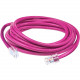 AddOn Cat.6 UTP Patch Network Cable - 14 ft Category 6 Network Cable for Patch Panel, Hub, Switch, Media Converter, Router, Network Device - First End: 1 x RJ-45 Male Network - Second End: 1 x RJ-45 Male Network - Patch Cable - 24 AWG - Pink - 1 ADD-14FCA