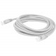 AddOn 200ft RJ-45 (Male) to RJ-45 (Male) White Cat6A UTP PVC Copper Patch Cable - 200 ft Category 6a Network Cable for Patch Panel, Hub, Switch, Media Converter, Router, Network Device - First End: 1 x RJ-45 Male Network - Second End: 1 x RJ-45 Male Netwo