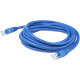 AddOn 20ft RJ-45 (Male) to RJ-45 (Male) Straight Blue Cat6A UTP PVC Copper Patch Cable - 20 ft Category 6a Network Cable for Network Device, Patch Panel, Hub, Switch, Media Converter, Router - First End: 1 x RJ-45 Male Network - Second End: 1 x RJ-45 Male