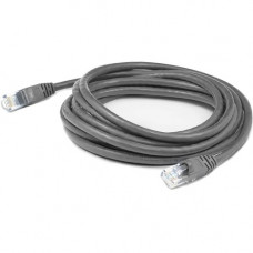 AddOn 35ft RJ-45 (Male) to RJ-45 (Male) Straight Gray Cat6A UTP PVC Copper Patch Cable - 35 ft Category 6a Network Cable for Network Device - First End: 1 x RJ-45 Male Network - Second End: 1 x RJ-45 Male Network - Patch Cable - 24 AWG - Gray - 1 ADD-35FC