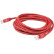 AddOn 24ft RJ-45 (Male) to RJ-45 (Male) Red Cat6A UTP PVC Copper Patch Cable - 24 ft Category 6a Network Cable for Network Device, Patch Panel, Hub, Switch, Media Converter, Router - First End: 1 x RJ-45 Male Network - Second End: 1 x RJ-45 Male Network -