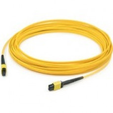 AddOn Fiber Optic Network Cable - 6.56 ft Fiber Optic Network Cable for Network Device - First End: 1 x MPO Female Network - Second End: 1 x MPO Female Network - Patch Cable - 9/125 &micro;m - Yellow - 1 Pack ADD-24FMPOMPO-2M9SMS