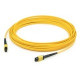 AddOn Fiber Optic Patch Network Cable - 32.80 ft Fiber Optic Network Cable for Network Device - MPO Male Network - MPO Male Network - Patch Cable - OFNR - Yellow ADD-24FMPOMPO10M9SMM