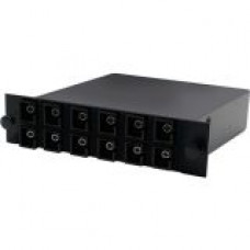 AddOn Cassette for 3-Bay Patch Panel, 1 MPO In, 12 SC Simplex Out, Single-mode Simplex OS1 - 100% compatible and guaranteed to work - TAA Compliance ADD-3BAYC1MP12SCSS1