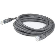 AddOn 3ft RJ-45 (Male) to RJ-45 (Male) Straight Gray Cat5e UTP PVC Copper Patch Cable - 3 ft Category 5e Network Cable for Network Device - First End: 1 x RJ-45 Male Network - Second End: 1 x RJ-45 Male Network - Patch Cable - 24 AWG - Gray - 1 ADD-3FCAT5