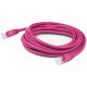 AddOn 50ft RJ-45 (Male) to RJ-45 (Male) Straight Pink Cat5e UTP PVC Copper Patch Cable - 50 ft Category 5e Network Cable for Network Device - First End: 1 x RJ-45 Male Network - Second End: 1 x RJ-45 Male Network - Patch Cable - 24 AWG - Pink - 1 ADD-50FC