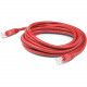 AddOn 10ft RJ-45 (Male) to RJ-45 (Male) Straight Red Cat6A UTP PVC Copper Patch Cable - 10 ft Category 6a Network Cable for Network Device - First End: 1 x RJ-45 Male Network - Second End: 1 x RJ-45 Male Network - Patch Cable - 24 AWG - Red - 1 ADD-10FCAT