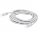 AddOn Cat.6 STP Patch Network Cable - 8 ft Category 6 Network Cable for Network Device, Patch Panel, Hub, Switch, Media Converter, Router - First End: 1 x RJ-45 Male Network - Second End: 1 x RJ-45 Male Network - Patch Cable - Shielding - 28 AWG - White -