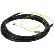 AddOn Fiber Optic Duplex Patch Network Cable - 6.56 ft Fiber Optic Network Cable for Transmitter, Transceiver, Network Device - First End: 2 x LC Male Network - Second End: 2 x LC Male Network - Patch Cable - Riser, OFNR - 9/125 &micro;m - Black - 1 A
