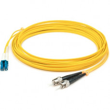 AddOn Fiber Optic Duplex Network Cable - 410.10 ft Fiber Optic Network Cable for Network Device - First End: 2 x LC Male Network - Second End: 2 x ST Male Network - Patch Cable - 9/125 &micro;m - Yellow - 1 Pack ADD-ALC-ST-125M9SMF